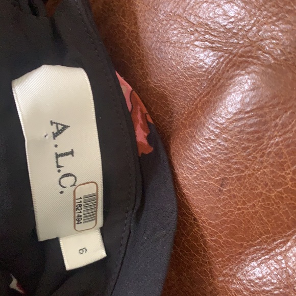 A.L.C. Nadia mock neck floral silk dress - Picture 8 of 14